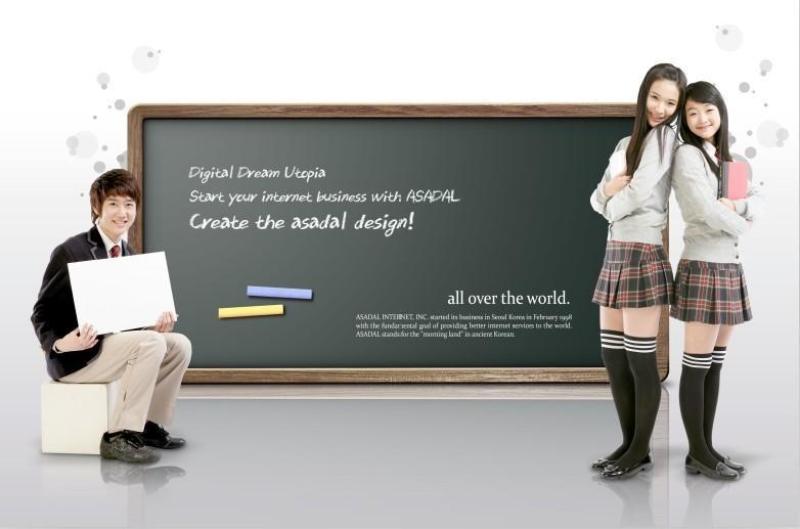 韩国学生校园主题PSD_06