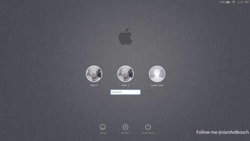 《Lion Login Window（PSD）》