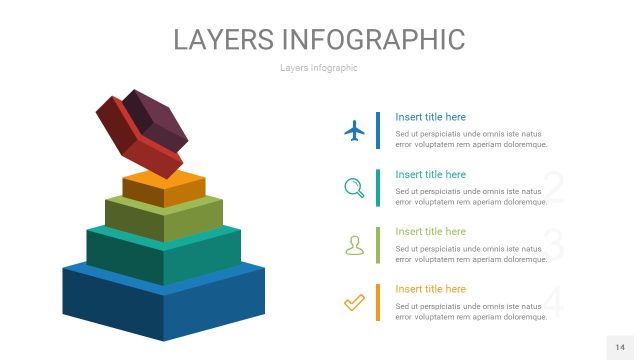 多彩3D分层PPT信息图14