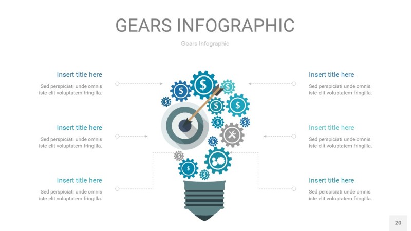 宝石绿齿轮PPT信息图20