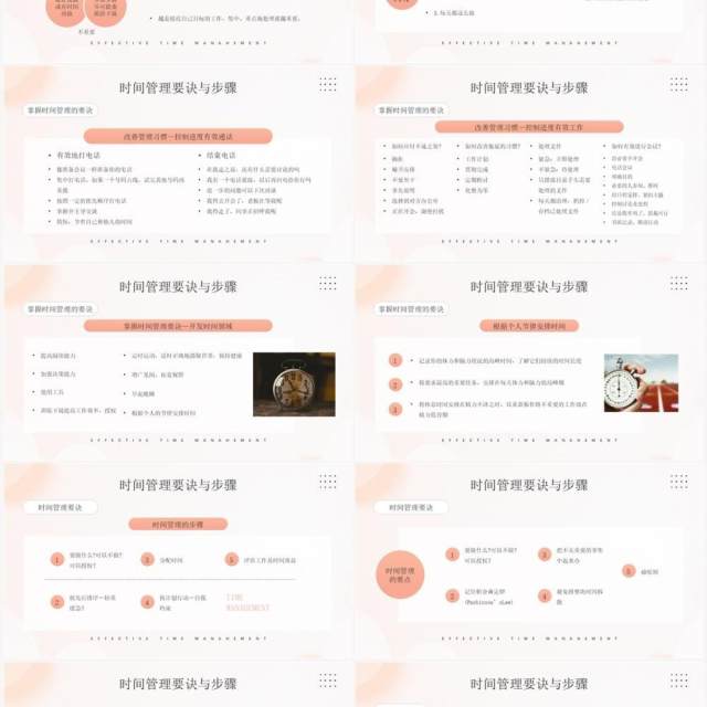 橙色商务风时间管理企业培训PPT模板 橙色商务风时间管理企业培训PPT模板