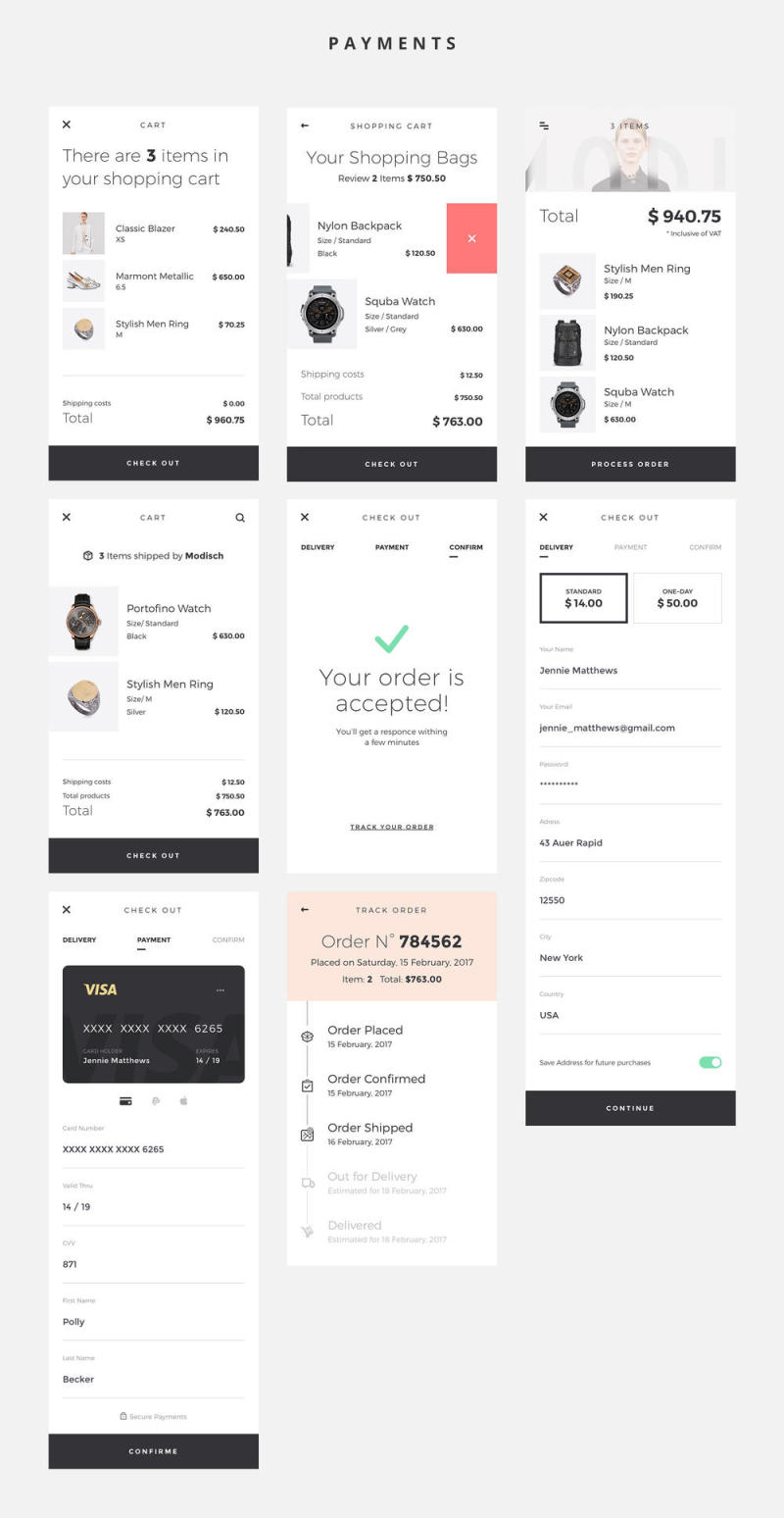 高品质的包装与完全可定制的嵌套符号，Modisch iOS UI工具包