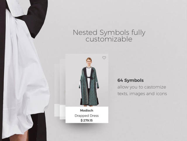 高品质的包装与完全可定制的嵌套符号，Modisch iOS UI工具包