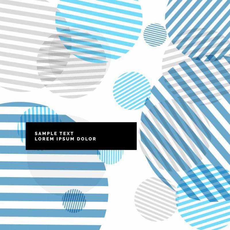 抽象条纹圈背景与蓝色的主题