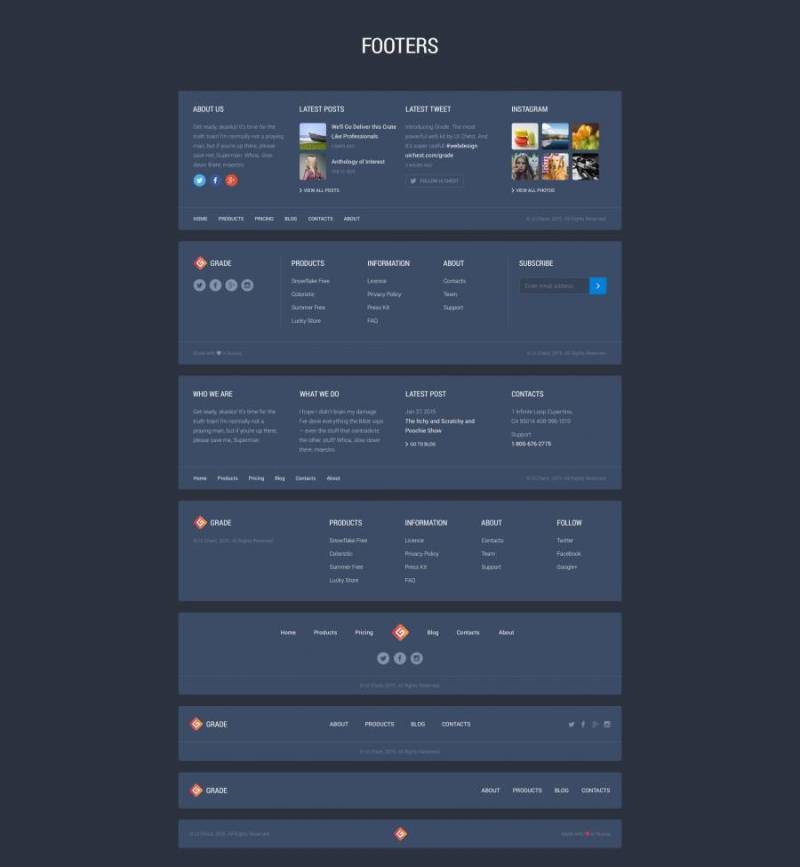 用于PSD和素描的明暗用户界面工具包，Grade UI工具包