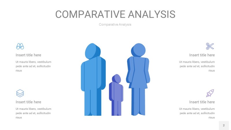蓝紫色用户人群分析PPT图表2