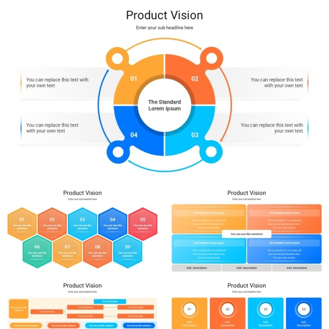 产品远景信息图PPT模板Product Vision