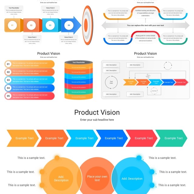 产品远景信息图PPT模板Product Vision