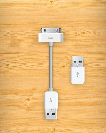 Apple-ChargerUSB psd分层素材