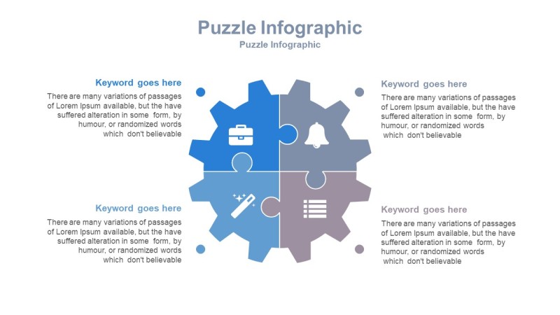 经典蓝色商务PPT图表-15