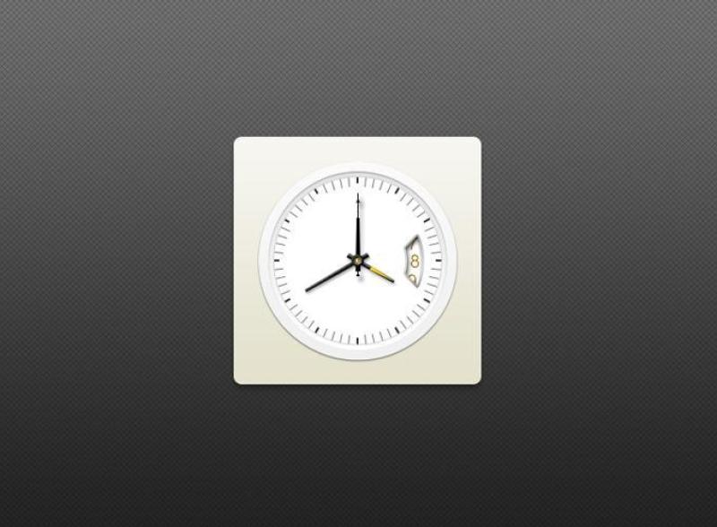 时间图标psd分层素材