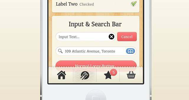美食iPhone App UI Kit Psd 美食iPhone App UI Kit Psd