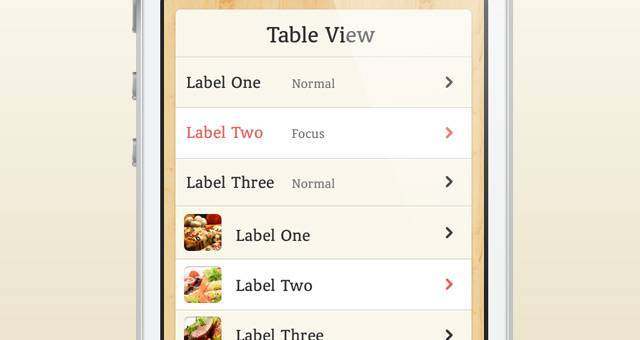 美食iPhone App UI Kit Psd