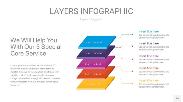 彩色3D分层PPT信息图26