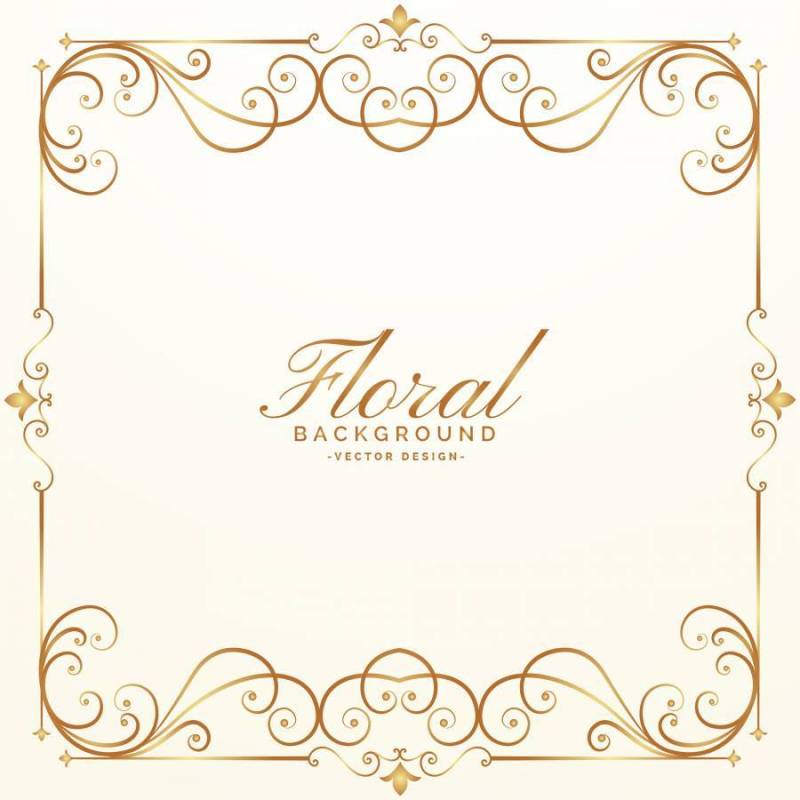 典雅的花卉背景设计矢量