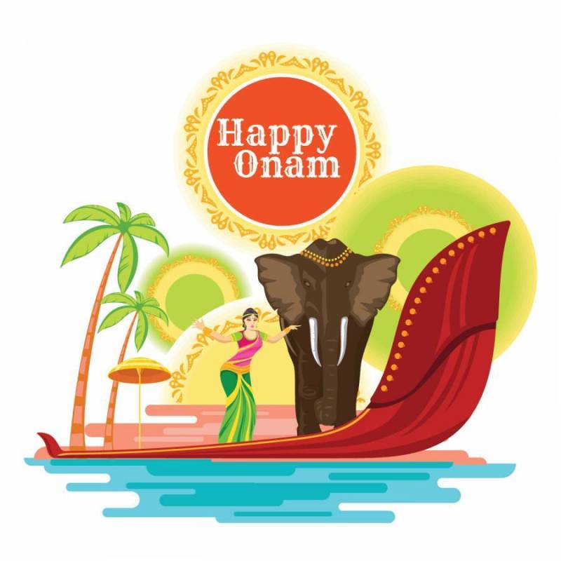 南印度节快乐Onam节日