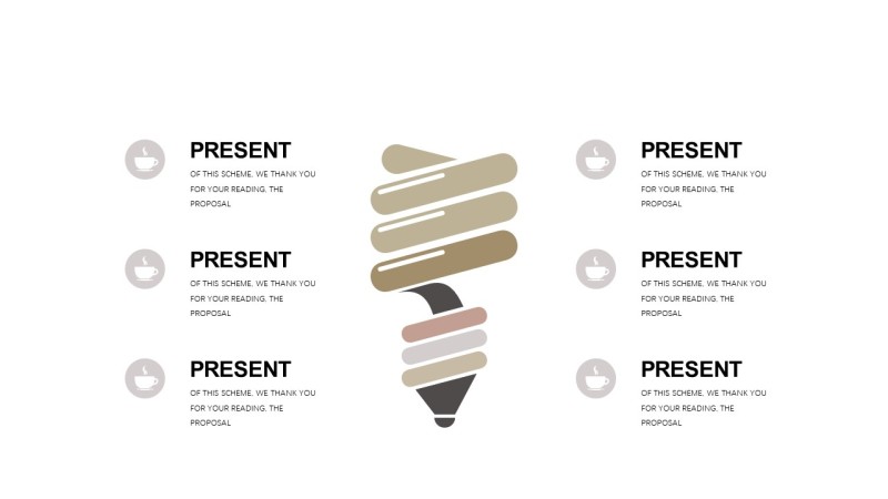 浅卡其色商务PPT图表-27