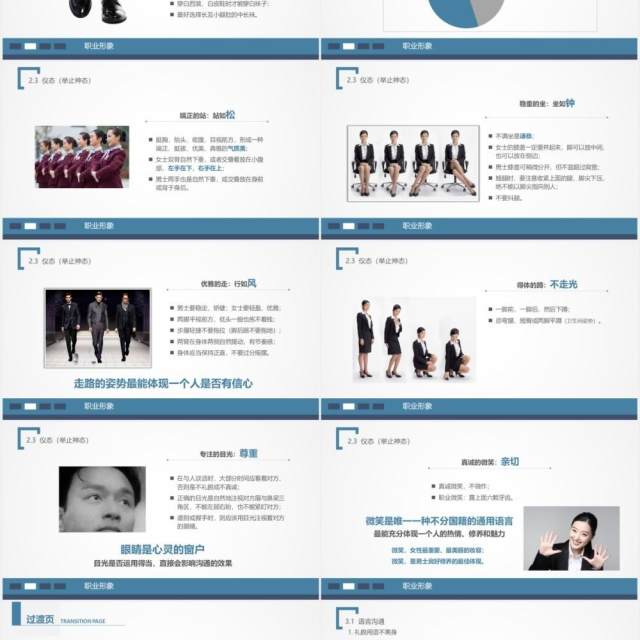 简约实用商务礼仪职业形象培训课件PPT模板