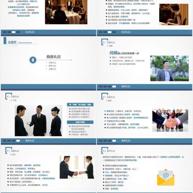 简约实用商务礼仪职业形象培训课件PPT模板