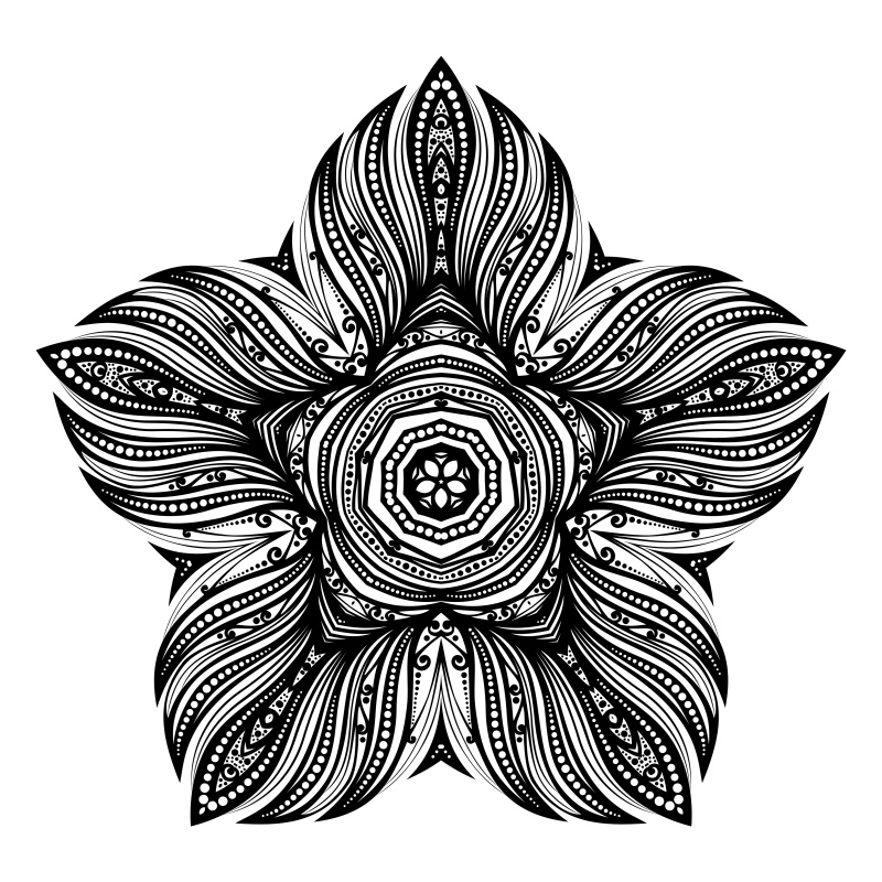 圆形和星形装饰图案14