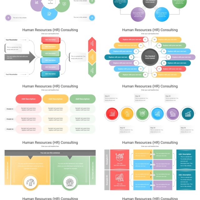 人力资源咨询信息图PPT模板Human Resources (HR) Consulting