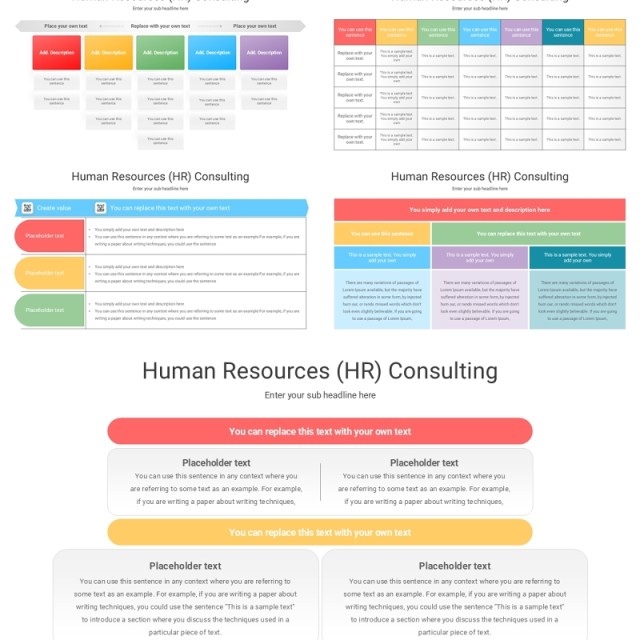 人力资源咨询信息图PPT模板Human Resources (HR) Consulting