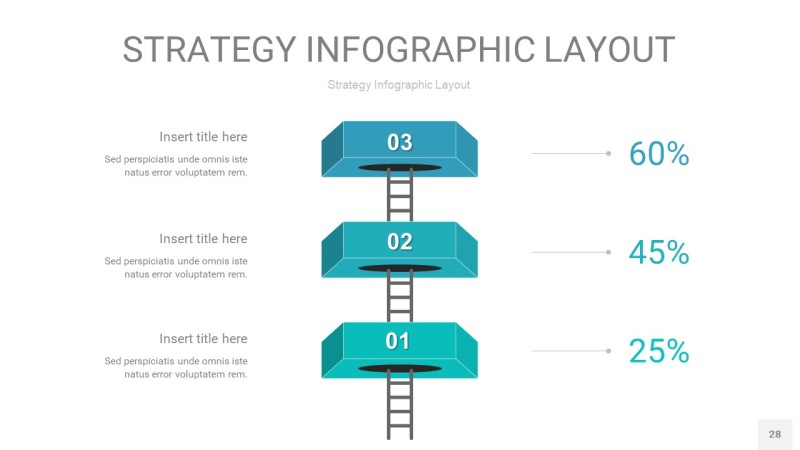 蓝绿色战略计划统筹PPT信息图28