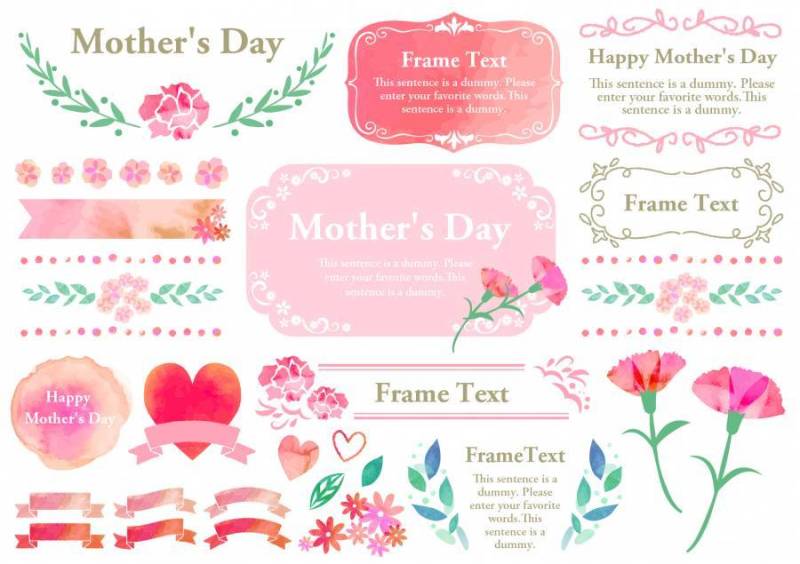 季节性活动材料001母亲节设置