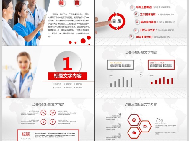 医疗医药行业工作汇报动态PPT 医疗医药行业工作汇报动态PPT