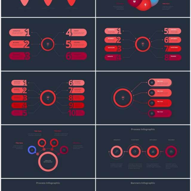 深色背景红色流程结构图目录摘要并列信息图表PPT素材Infographic Red 深色背景红色流程结构图目录摘要并列信息图表PPT素材Infographic Red