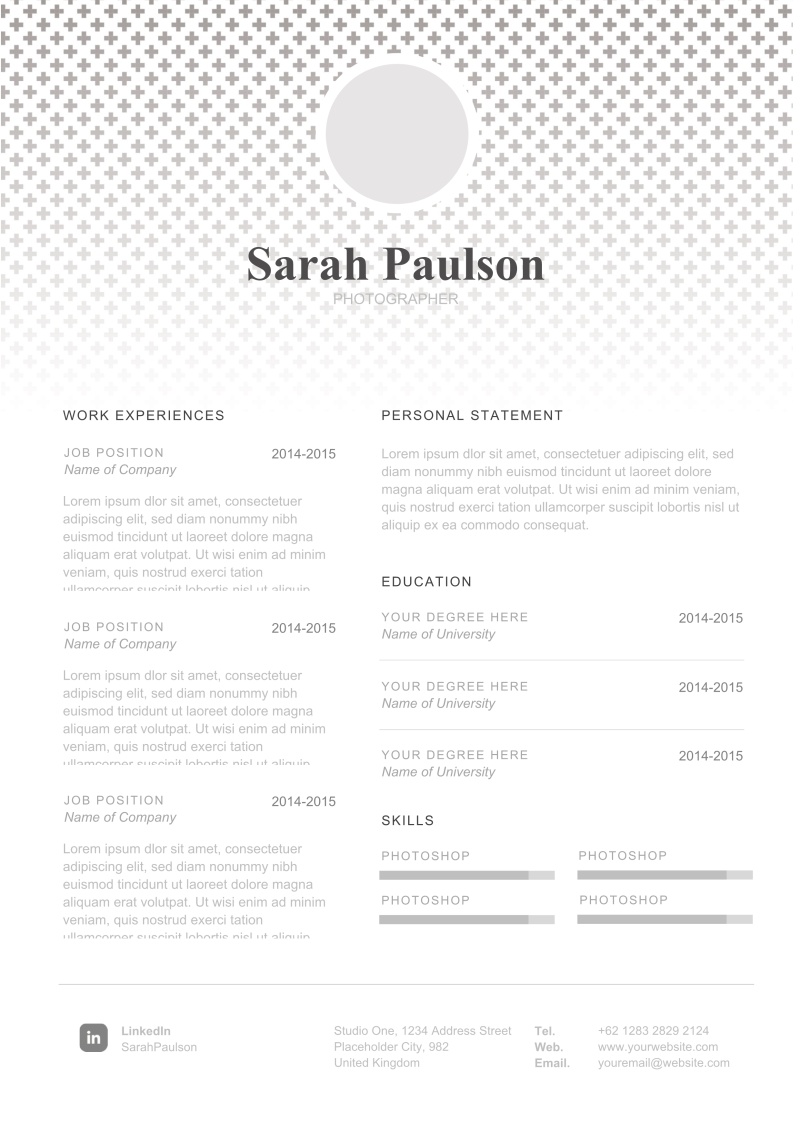 全英文外企求职英文个人简历WORD模板17