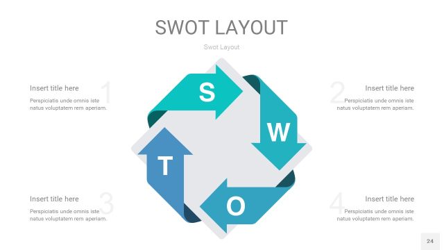 宝石绿SWOT图表PPT24 宝石绿SWOT图表PPT24