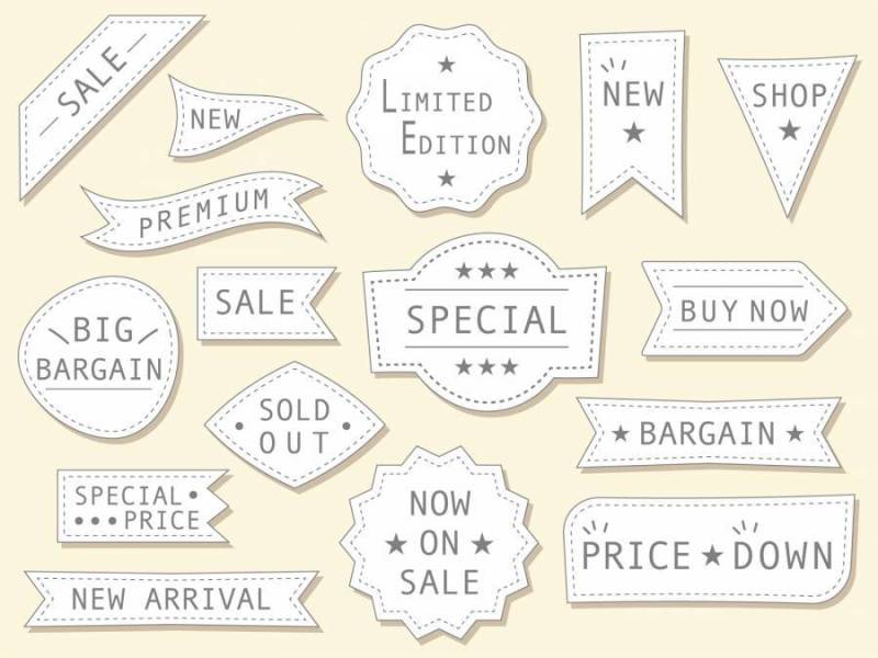 商店旗帜材料（带字母）