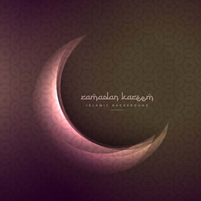 美丽的斋月和eid节日闪亮的月亮