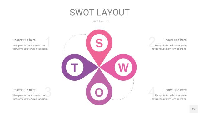 粉色SWOT图表PPT22 粉色SWOT图表PPT22