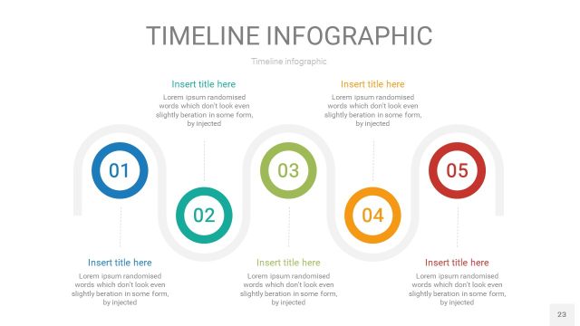 彩色时间轴PPT信息图23