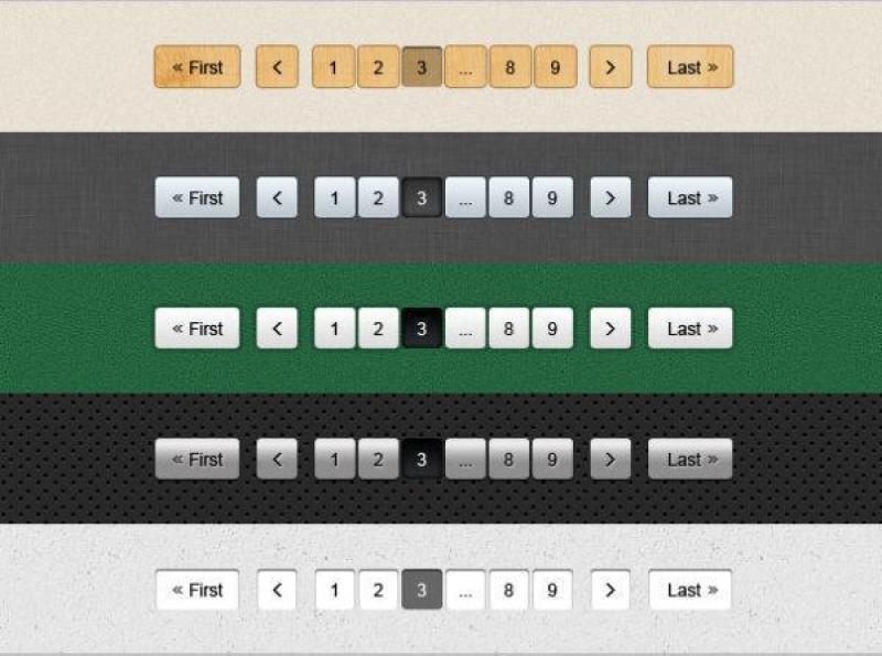 精致页码器psd分层素材