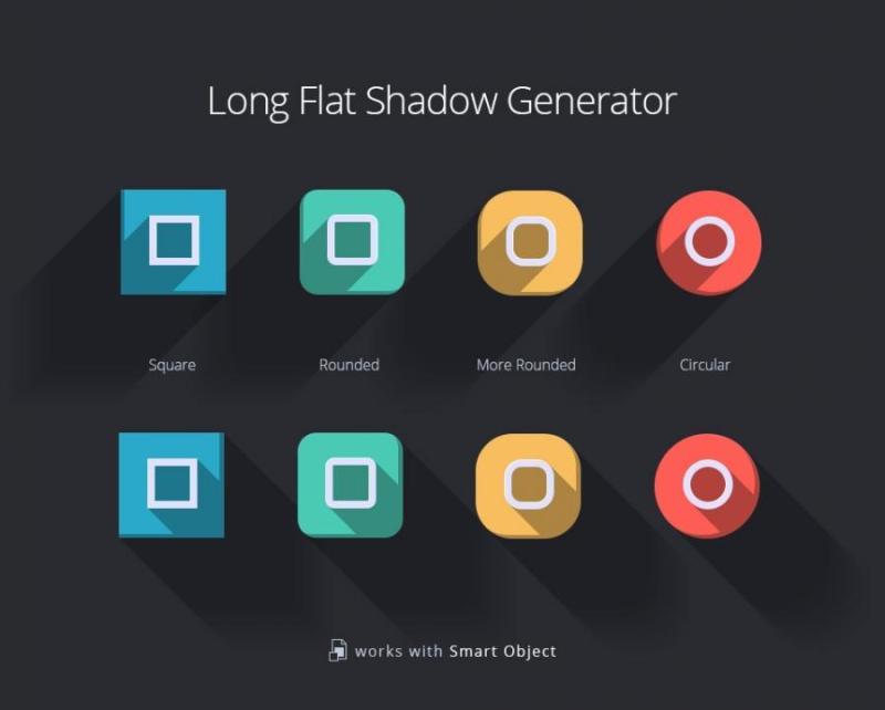 Long flat shadow generator