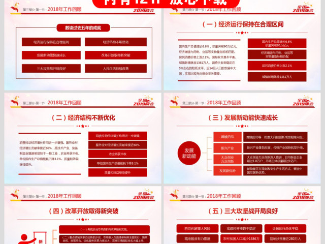 原创2019全国两会政协政府工作报告ppt-版权可商用