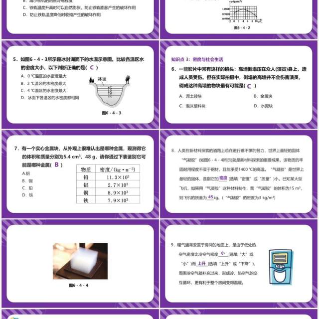 部编版八年级物理上册密度与社会生活课件PPT模版