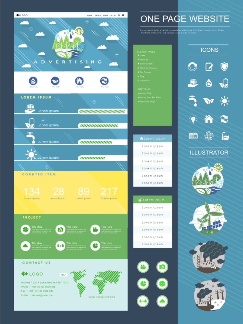 平面设计单页模板25