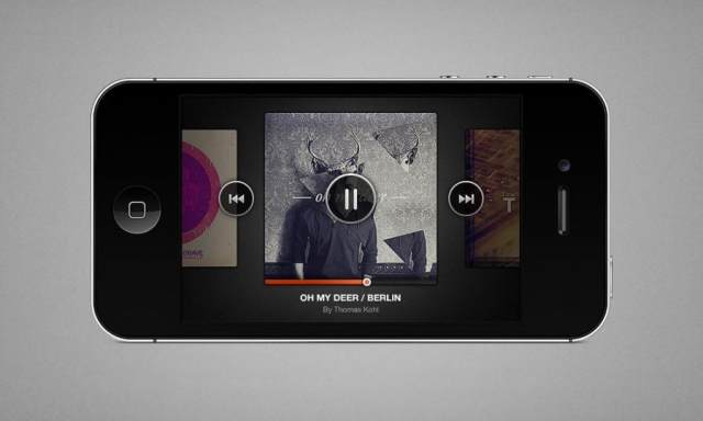 iphone music player—psd分层素材 iphone music player—psd分层素材