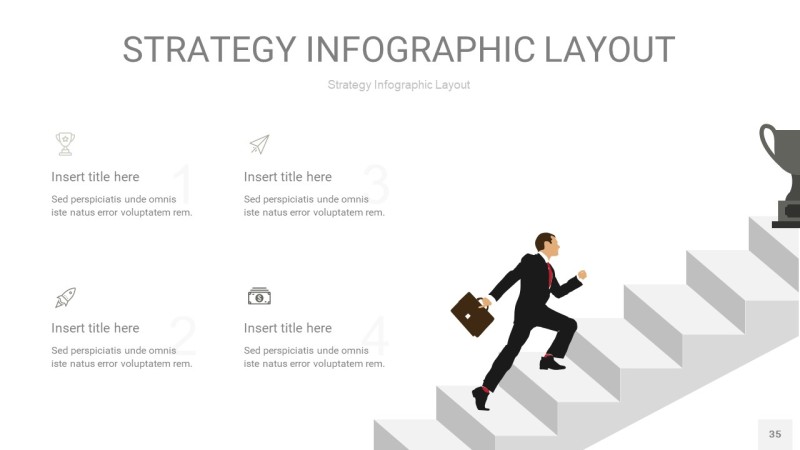 灰色战略计划统筹PPT信息图35