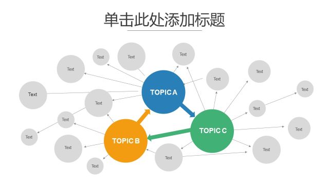 树状图PPT分类图表6