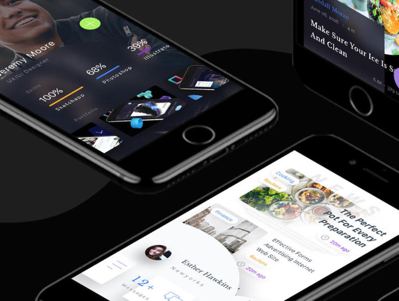 30 Sketch中设计的屏幕移动UI套件，启发了Ui Mobile第1部分