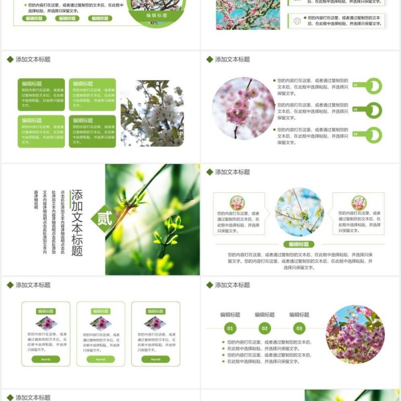 简约小清新二十四节气立春节气介绍通用PPT模板