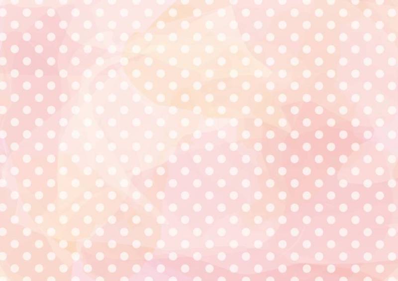 波尔卡圆点图案粉红色的颜色水风格绘画背景框架轮