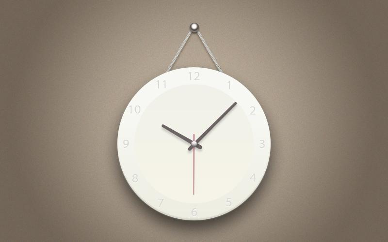 临摹盘子钟表&nbsp;PSD分层