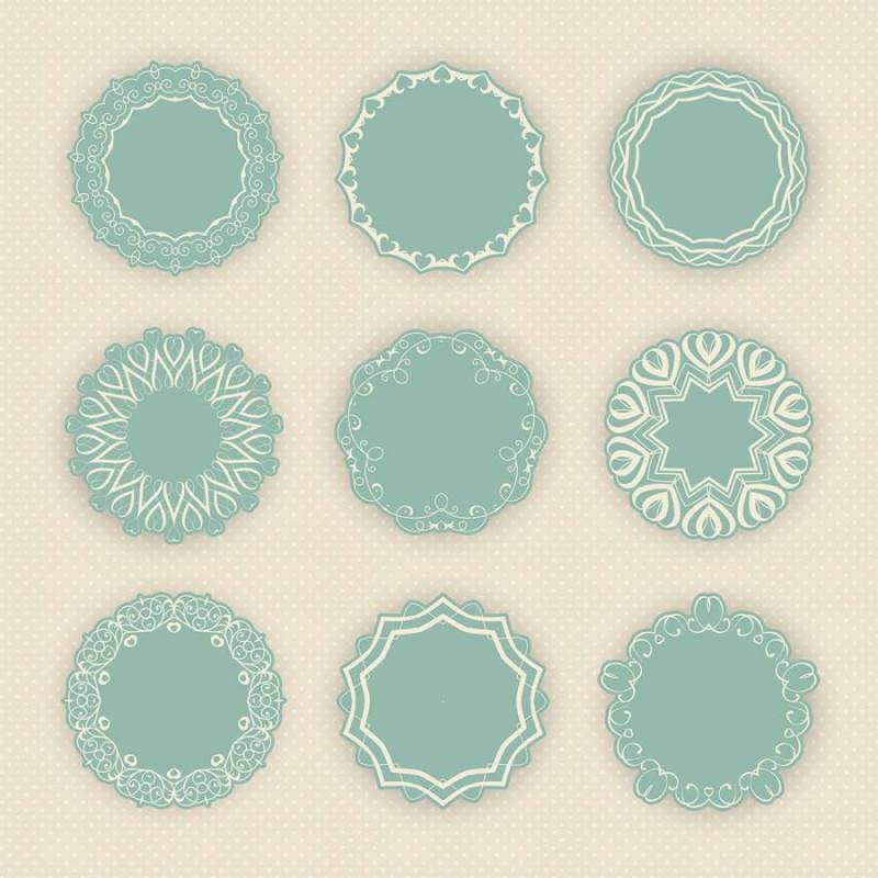 装饰性圆形边框