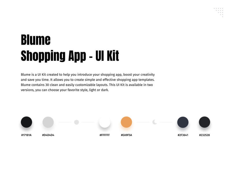UI工具包来创建你的购物应用，布鲁姆 - 购物应用UI工具包